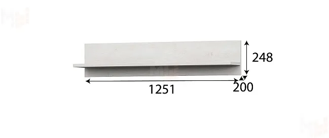 Полка навесная Александрия ПЛН -105