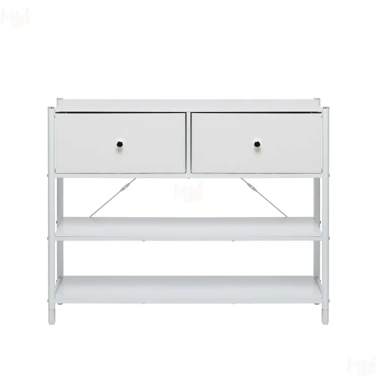 Комод Leset Нирита/Хайди с полками 2 ящика (Белый/Белый/Белый)