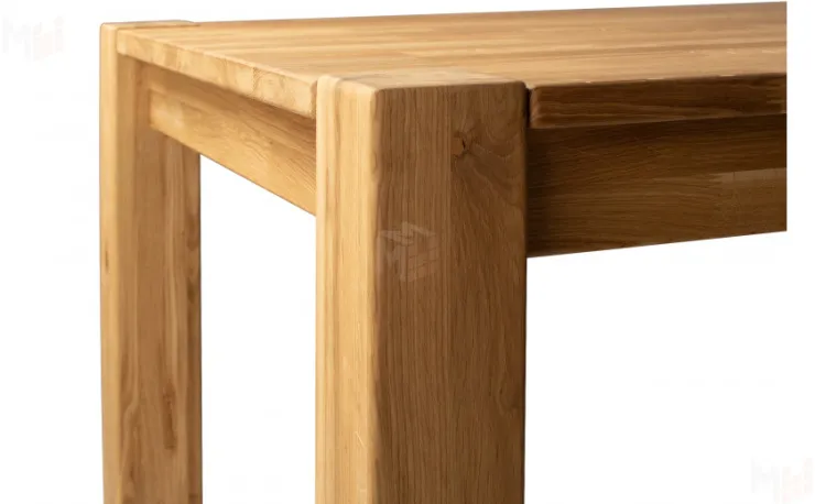 Стол деревянный из массива дуба Норланд 120 Дуб светлый