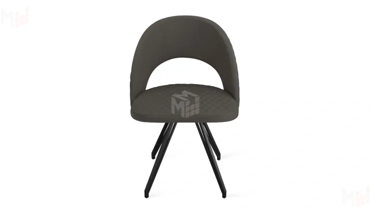 Стул Гэтсби К4  Черный муар, Велюр Confetti  Stone