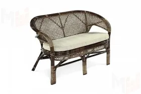Диван из ротанга «Пеланги» двухместный с подушкой
