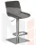 Стул барный DOBRIN ALDO (серый PU YP4, основание из нержавеющей стали)