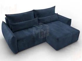 Диван угловой Лига-051 НПБ угол универсальный ( TOWER 13 синий )