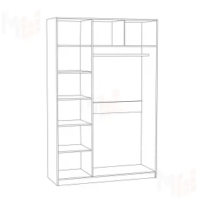 Шкаф для одежды Ливерпуль 08.45