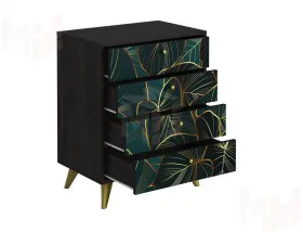 Комод Фьюжн Арт КМ-001 камень угольный/Tropical