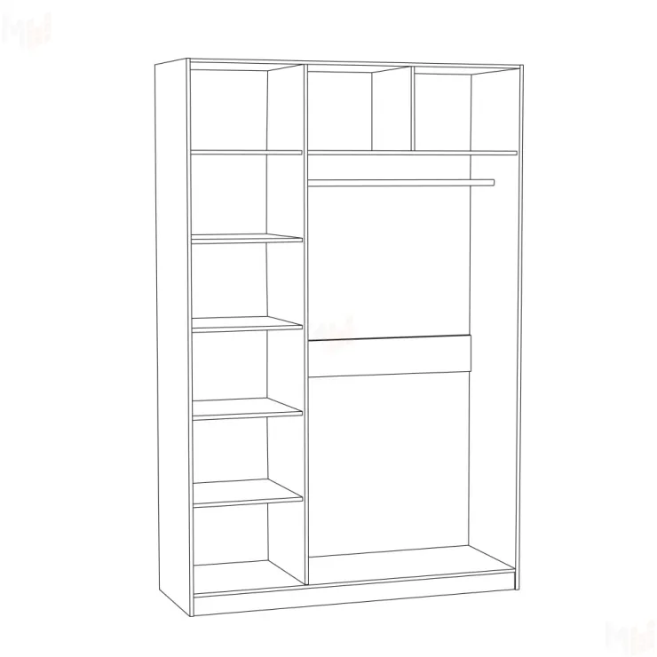 Шкаф для одежды Ливерпуль 08.45