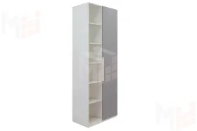 Стеллаж Урбан 3 Лайт Грей Софт/Белый Шелк