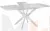 Стол раскладной стеклянный Твин Лофт 130 Белый