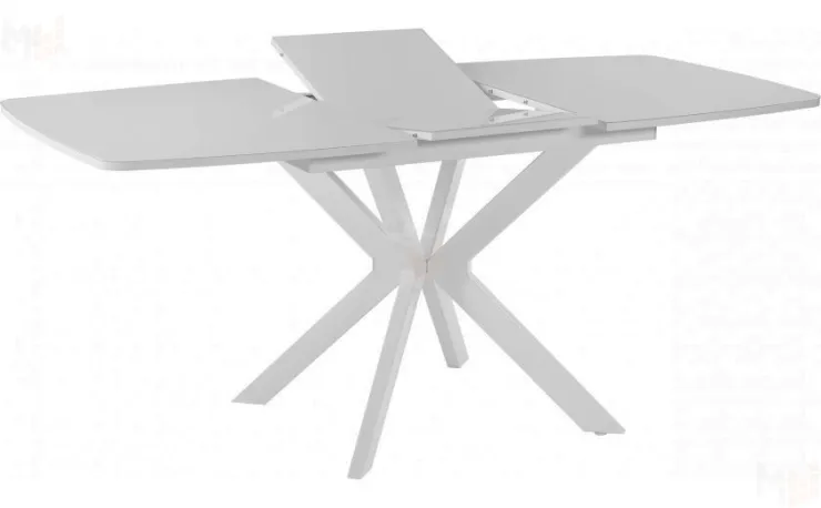 Стол раскладной стеклянный Твин Лофт 130 Белый