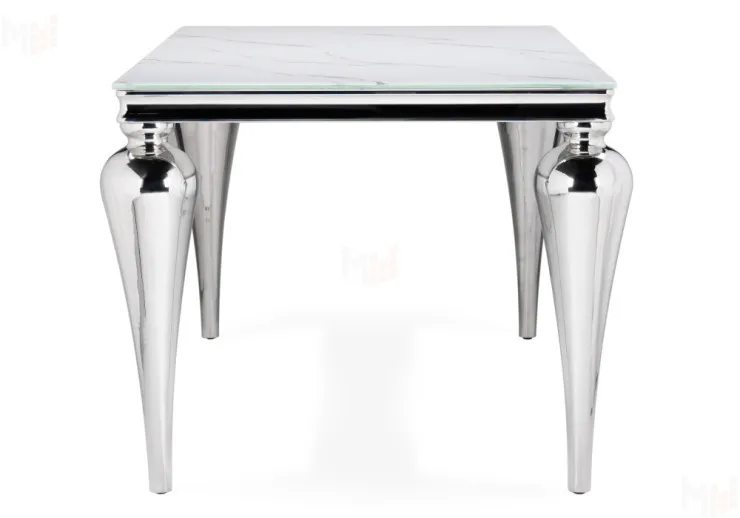 Стол стеклянный Vase белый