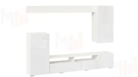 Гостиная Моретти Белый, Белый глянец