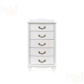 Комод Leset "Джульетта" узкий (5 ящ.) (Молочный дуб)