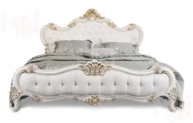 Кровать Натали 160х200 см белый глянец