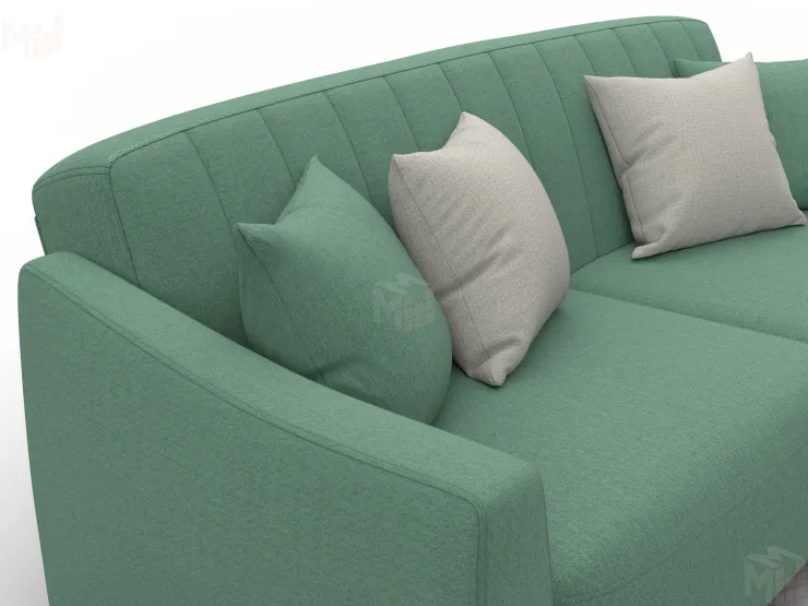 Диван-книжка Лига-095 НПБ ( Амур 11 зеленый )