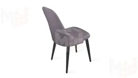 Стул Франк (конус) исп. 2 - ДП2-30 Черный матовый/Микровелюр Catania Lavender (лавандовый)