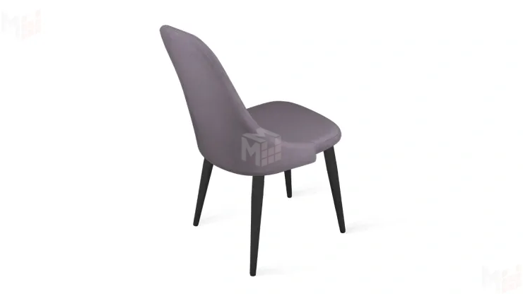 Стул Франк (конус) исп. 2 - ДП2-30 Черный матовый/Микровелюр Catania Lavender (лавандовый)