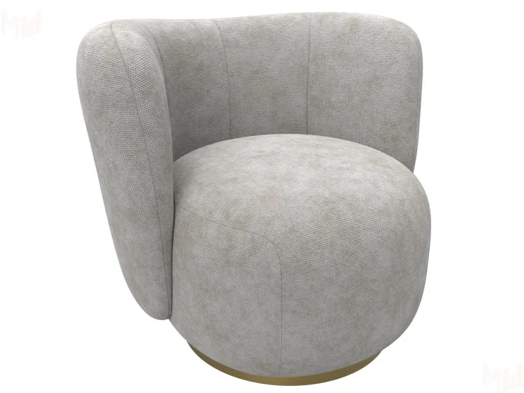 Кресло Лига-072 ( шеннил CRUZ 14 бежевый )