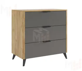 Комод Адам дуб крафт золотой/графит