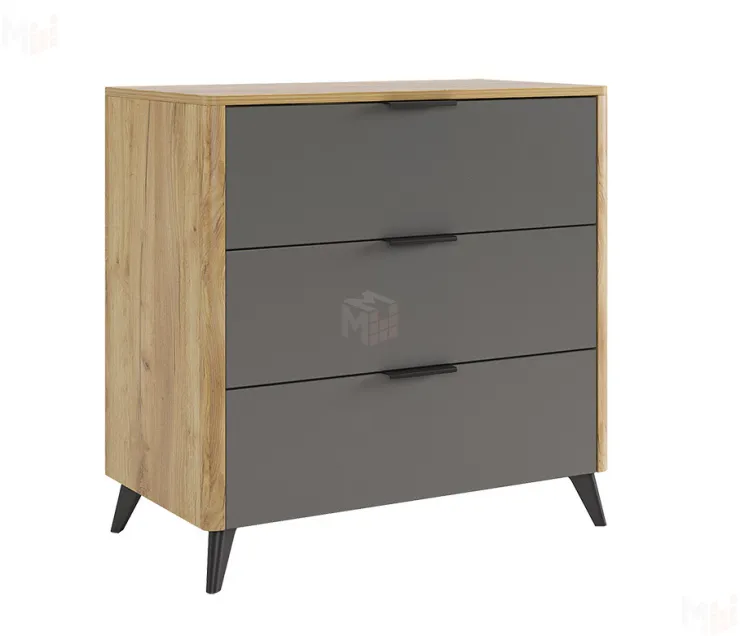 Комод Адам дуб крафт золотой/графит