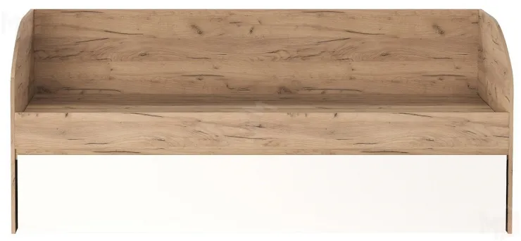 Кровать-софа  ГРЕТТА  с доп.спальным местом Дуб Крафт золотой-Белый