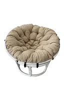 Кресло Папасан 23/01, цвет: белый