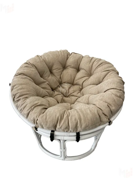 Кресло Папасан 23/01, цвет: белый