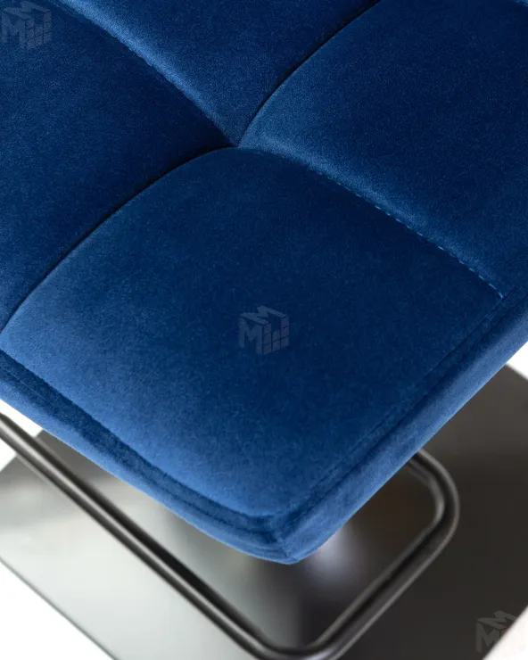 Стул барный DOBRIN DOMINIC (синий велюр (MJ9-117))