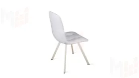 Стул Бруно (паук Т2) Бежевый муар, Кожзам Белый