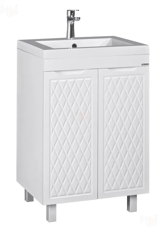 Тумба под умывальник "Andrea 58" 3D без ящика Домино