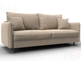 Диван прямой Лига-064 НПБ ( SEVEN 729 бежевый )
