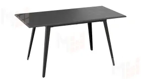 Стол обеденный Равенна Тип 1 Черный муар, Серый бетон