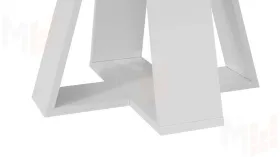 Стол обеденный Райнер Тип 1 Белый, Дуб Крафт золотой