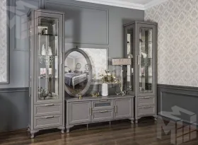 Гостиная Мокко 1+тв+1 серый камень