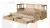 Кровать-кушетка из массива КЫМОР 80*200 светло-коричневый