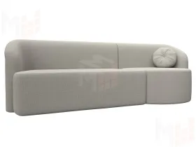 Диван прямой Лига-027 угол правый ( Амур бежевый )