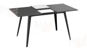 Стол обеденный Равенна Тип 1 Черный муар, Серый бетон