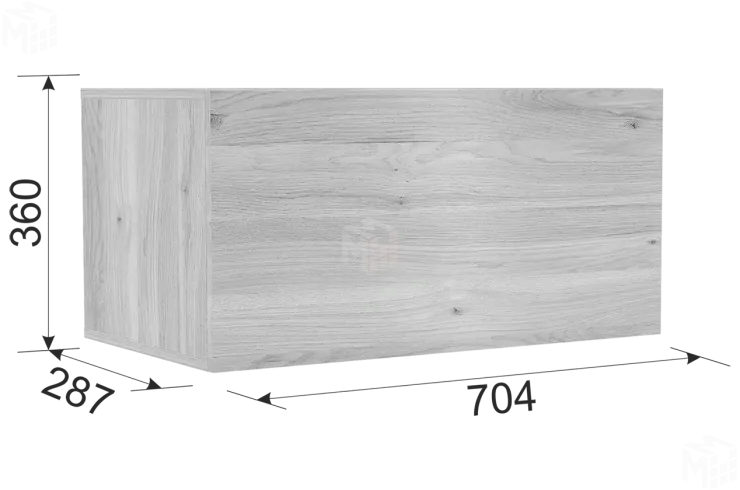 Шкаф навесной Лайк  40.01 дуб мария