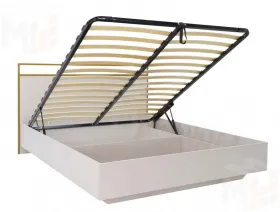 Кровать Николь 7.14  с подъёмным механизмом Кашемир/черный