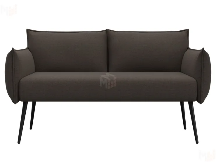 Диван прямой Лига-083 ( рогожка Амур 05 коричневый )