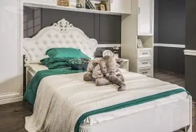 Детская кровать Мишель 120х200 см белый матовый