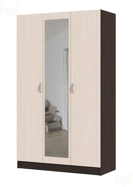 Шкаф 3-х створчатый Басса ШК-553 венге - дуб белфорт