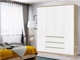 Шкаф Челси 1600 (сонома/белый)