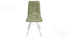 Стул Аспен К3 Белый матовый, Велюр Duna Olive