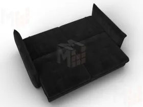 Диван прямой Лига-100 НПБ ( SEVEN 35 черный )