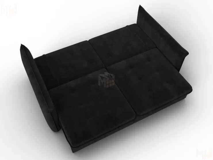 Диван прямой Лига-100 НПБ ( SEVEN 35 черный )