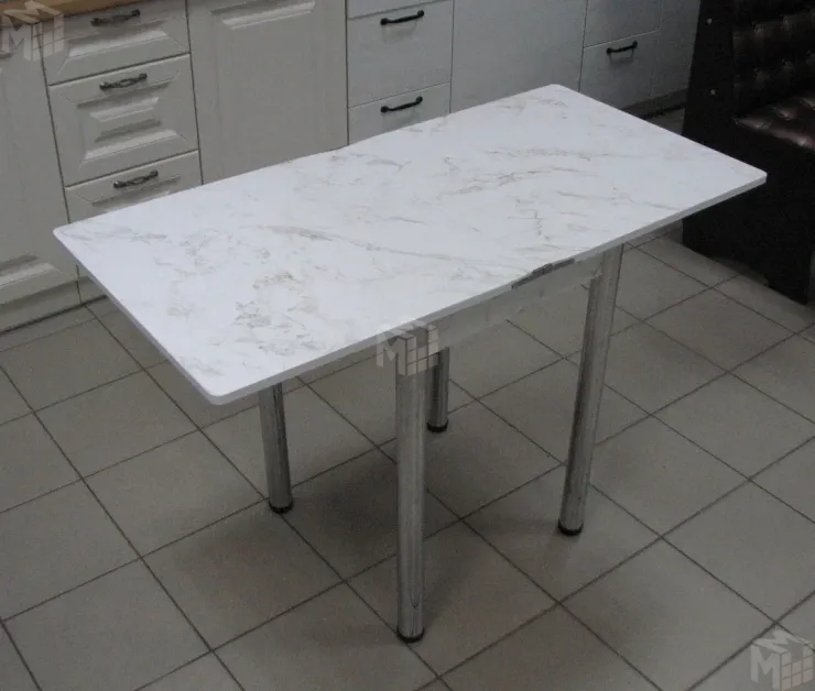 Стол Ломберный поворотно-раскладной 580*580 (сабия), ножки хром