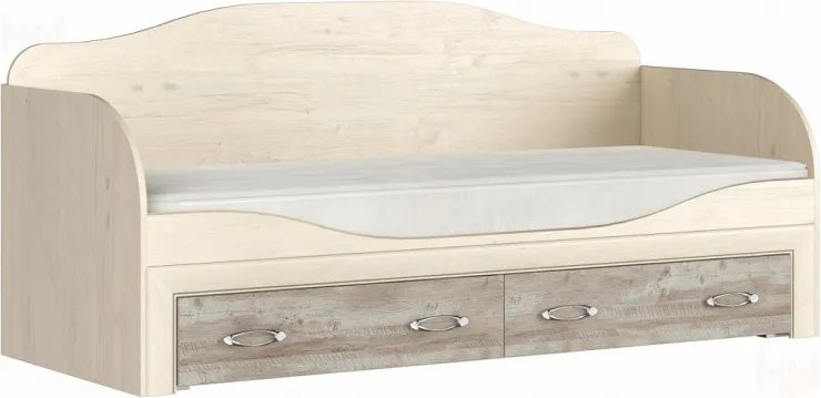Кровать с ящиками Коллекция Мартина (Дуб приморский/Дуб юкон)