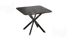 Стол обеденный раздвижной Лиссабон Тип 1 Черный муар, Ателье темный