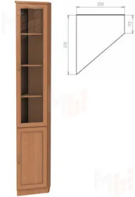 Шкаф для книг 208 (концевой)