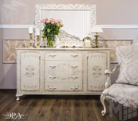 Комод Патрисия крем корень глянец